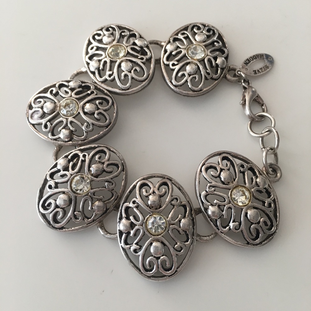 Steve Madden Linked Medallion Bracelet